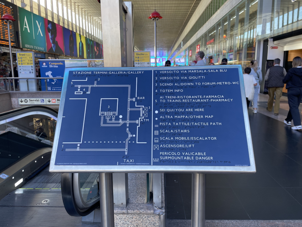 mappa tattile presente